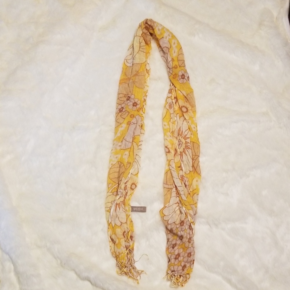 Yellow flower spartina 449 scarf